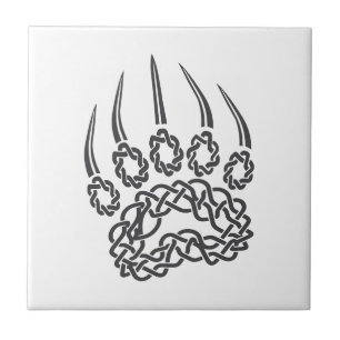 Tribal Black Bear Tass Kakelplatta