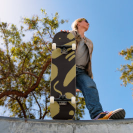 Tribal Black och Guld Mini Skateboard Bräda 18,5 Cm