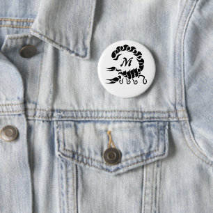 Tribal Black Scorpion Monogram Knapp