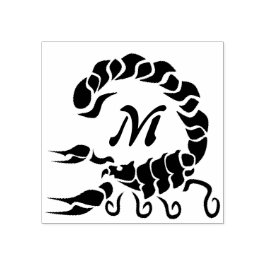 Tribal Black Scorpion Monogram Stämpel
