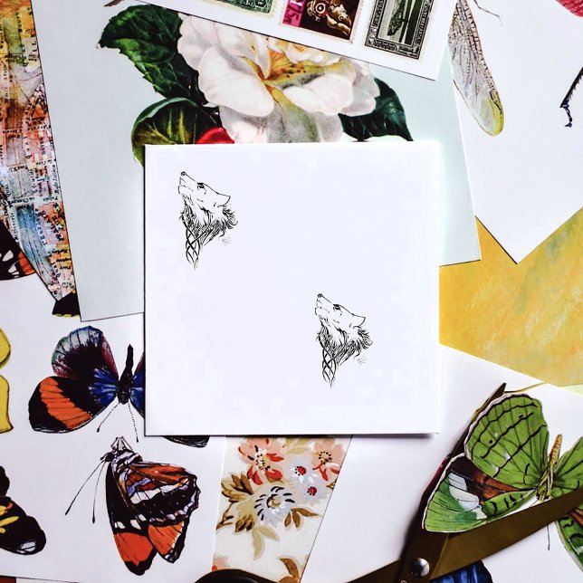 Tribal Black Varg Howl Stämpel (Skapare uppladdad)