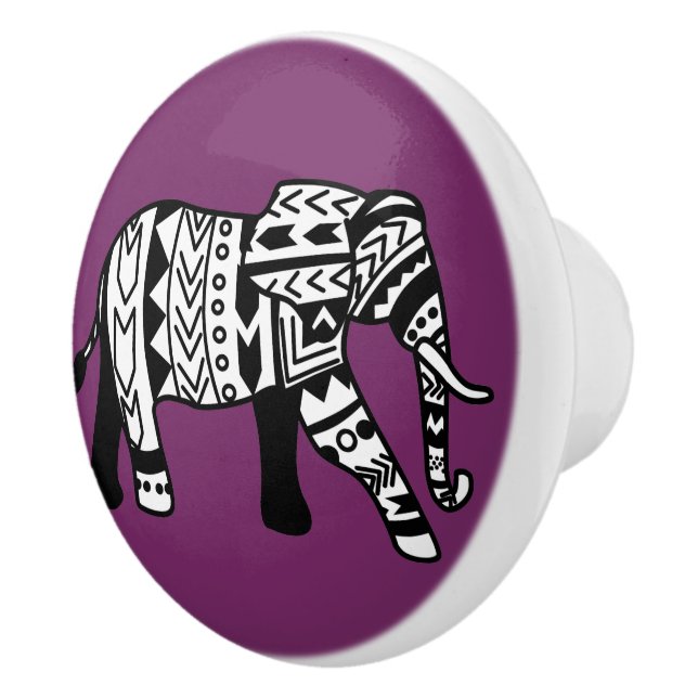 Tribal Bohemian Elephant Knopp (Höger)