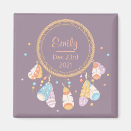 Tribal Boho Dreamcatcher Nyfödd bebis Keepsakys Li Magnet