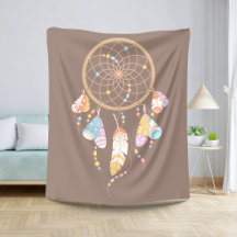 Tribal Boho Dreamcatcher på Brown