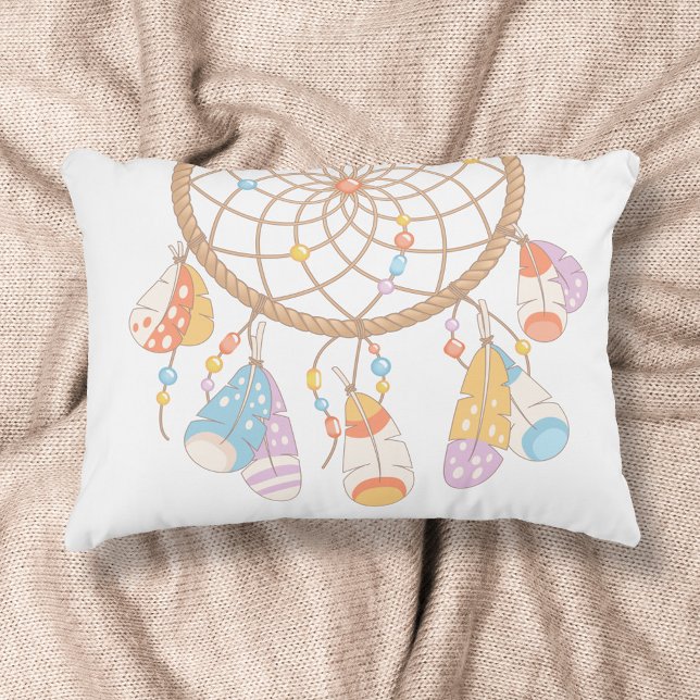 Tribal Boho Dreamcatcher Prydnadskudde (Skapare uppladdad)