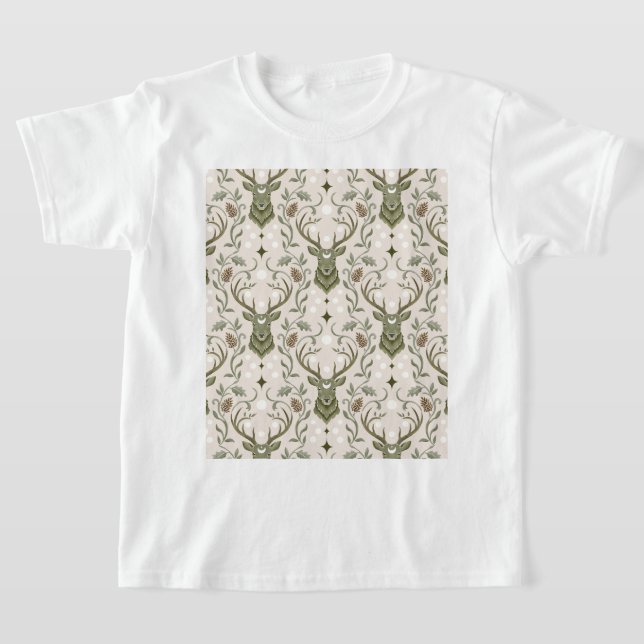 Tribal Boho Hjort, Drömmer om Hjort T Shirt (Laydown)