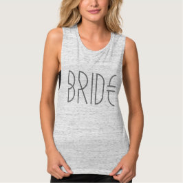 Tribal Bride | Art Deco Bröllop | | Tank av muskle Tee
