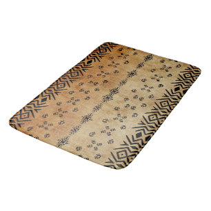 Tribal Brown Beige   Badrumsmatta