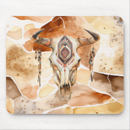 Tribal Bull Horns Skull Musmatta