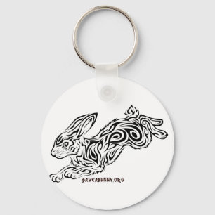 Tribal Bunny Nyckelring