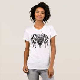Tribal buske skalle t shirt