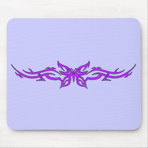 Tribal Butterfly in Lila Mousepad Musmatta
