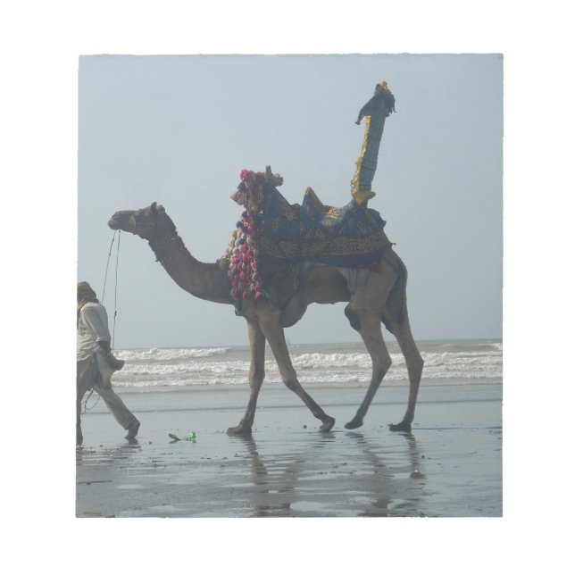 Tribal Camel Ride: God morgon Tide Sands & Sea Anteckningsblock (Framsida)