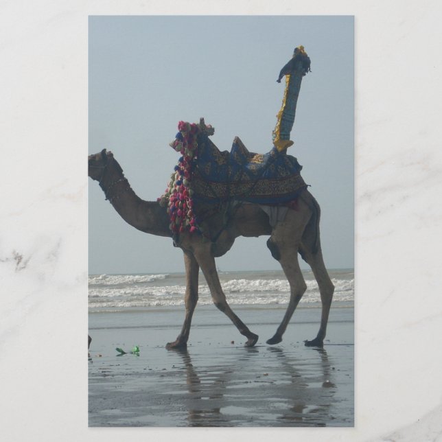 Tribal Camel Ride: God morgon Tide Sands & Sea Brevpapper (Framsida)