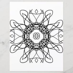 Tribal Celtic Kor Mandala Coloring Page