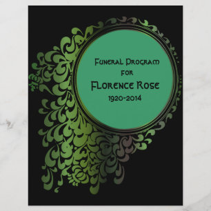 Tribal Celtic Pagan Funeral Program Pg 1-2