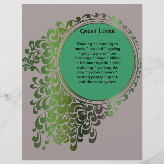 Tribal Celtic Pagan Funeral Program Pg 7-8 (Framsida)