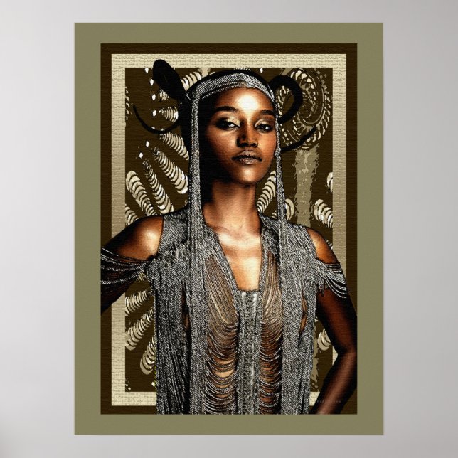 Tribal Ceremonial Beauty Poster (Framsidan)