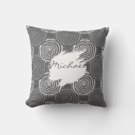 Tribal Circle Pattern Throw Pillow Kudde
