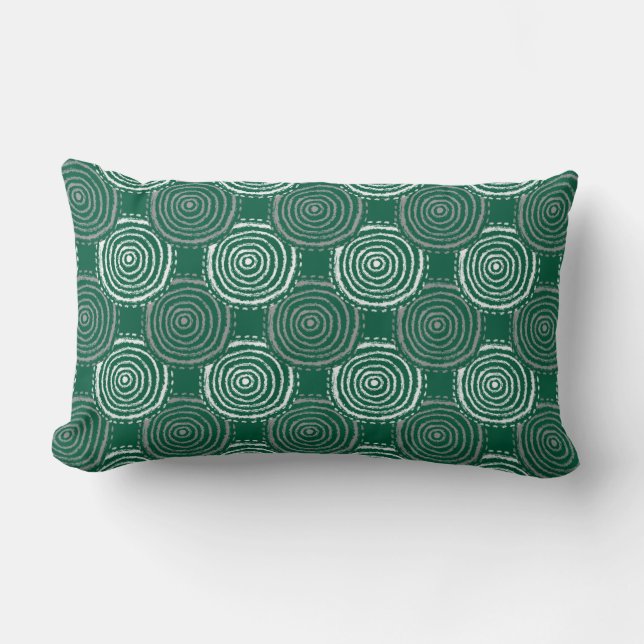 Tribal Circle Pattern Throw Pillow Lumbarkudde (Framsida)