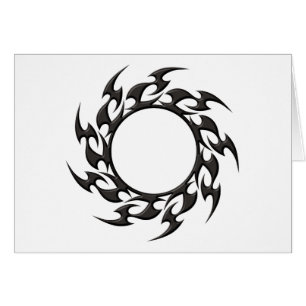 Tribal Cirkeltatuering Hälsningskort