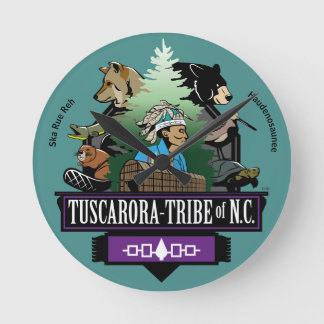 Tribal Clock by ~Tuscarora Tribe of NC ~ Rund Klocka