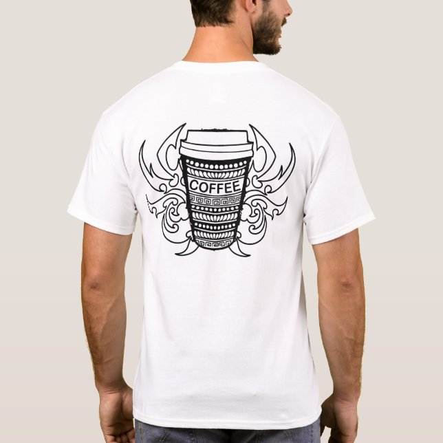 Tribal Coffee T Shirt (Baksida)