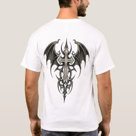 Tribal Cross Emblem T Shirt