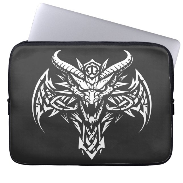 Tribal Demon Huvudgrafik av BurnsInHell Laptop Fodral (Framsidan)
