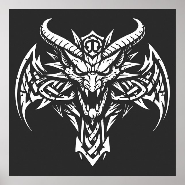 Tribal Demon Huvudgrafik av BurnsInHell Poster (Framsidan)