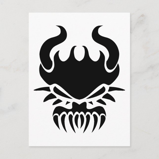 Tribal Demon Vykort (Framsida)