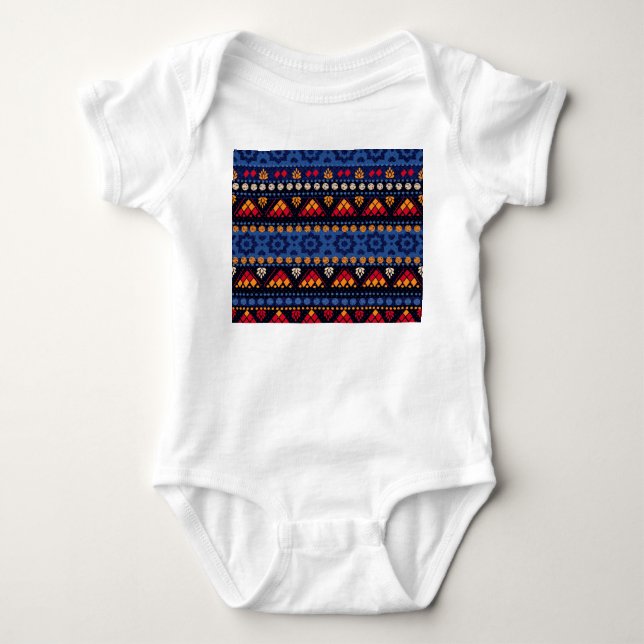 Tribal Design: Flerfunktionellt sömlöst Mönster. T Shirt (Framsida)