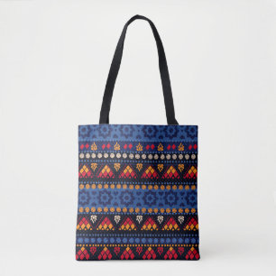 Tribal Design: Flerfunktionellt sömlöst Mönster. Tygkasse