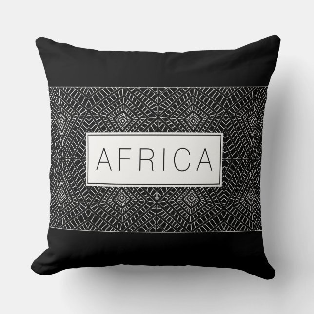 Tribal Diamonds Afrika Dekorativ kudde (Framsida)