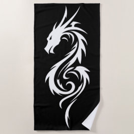 Tribal Dobermann Siluett Minimal Svart Vitt