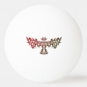 Tribal Dragon Bird Tattoo Red Pingisboll