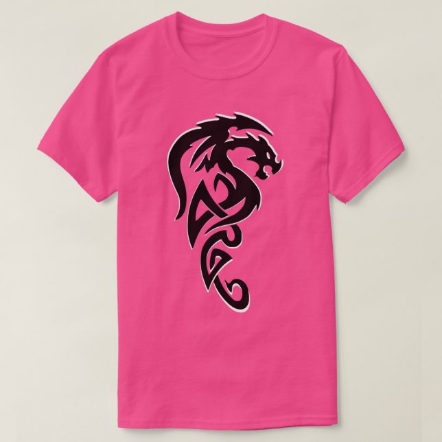 Tribal Dragon Celtic T Shirt (Design framsida)