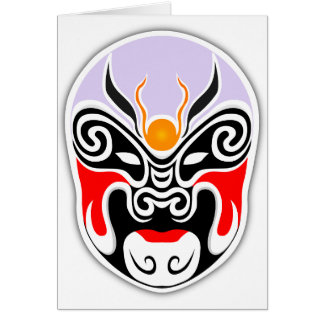 Tribal Dragon Mask Hälsningskort