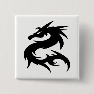 Tribal Dragon Silhouette Knapp