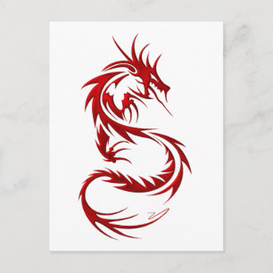Tribal Dragon Vykort