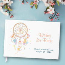 Tribal Dreamcatcher Boho Baby Shower White