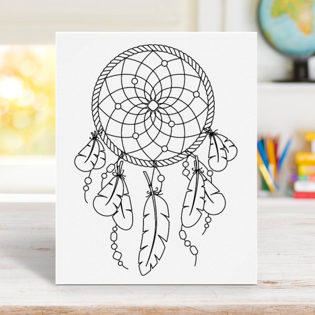 Tribal Dreamcatcher Boho Coloring Page Poster (Skapare uppladdad)