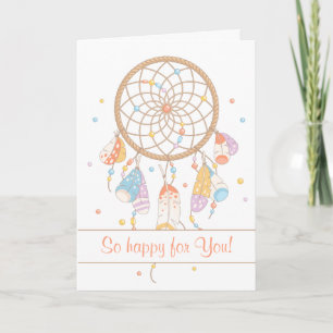 Tribal Dreamcatcher Boho med Baby 2 Kort
