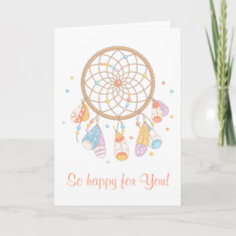 Tribal Dreamcatcher Boho med Baby Meddelande