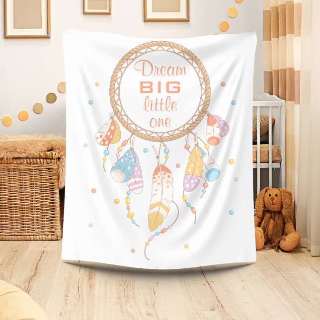 Tribal Dreamcatcher Boho Quote Fleecefilt (Skapare uppladdad)