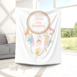 Tribal Dreamcatcher Boho Quote Fleecefilt