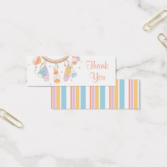 Tribal Dreamcatcher Boho Tack Litet Visitkort (Kontor)