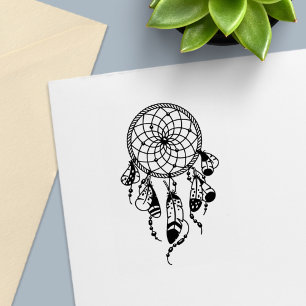 Tribal Drömfångare Boho Självfärgande Stämpel