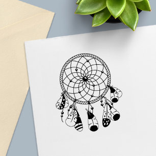 Tribal drömfångare Boho Självfärgande Stämpel