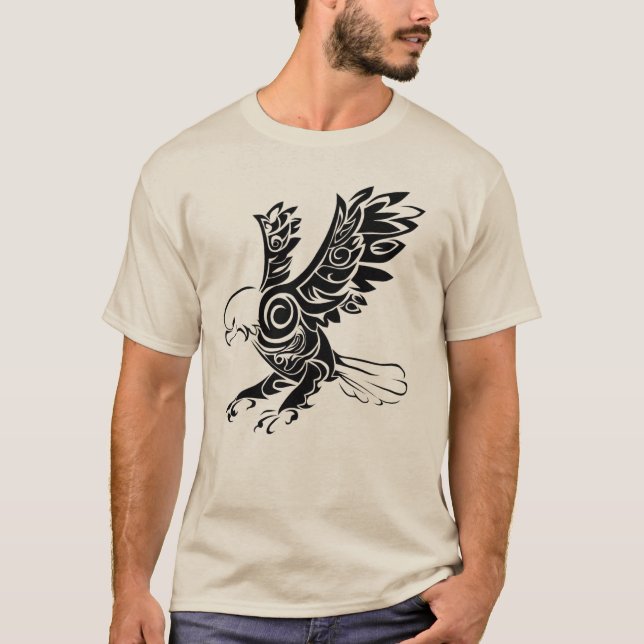 Tribal Eagle Power T Shirt (Framsida)